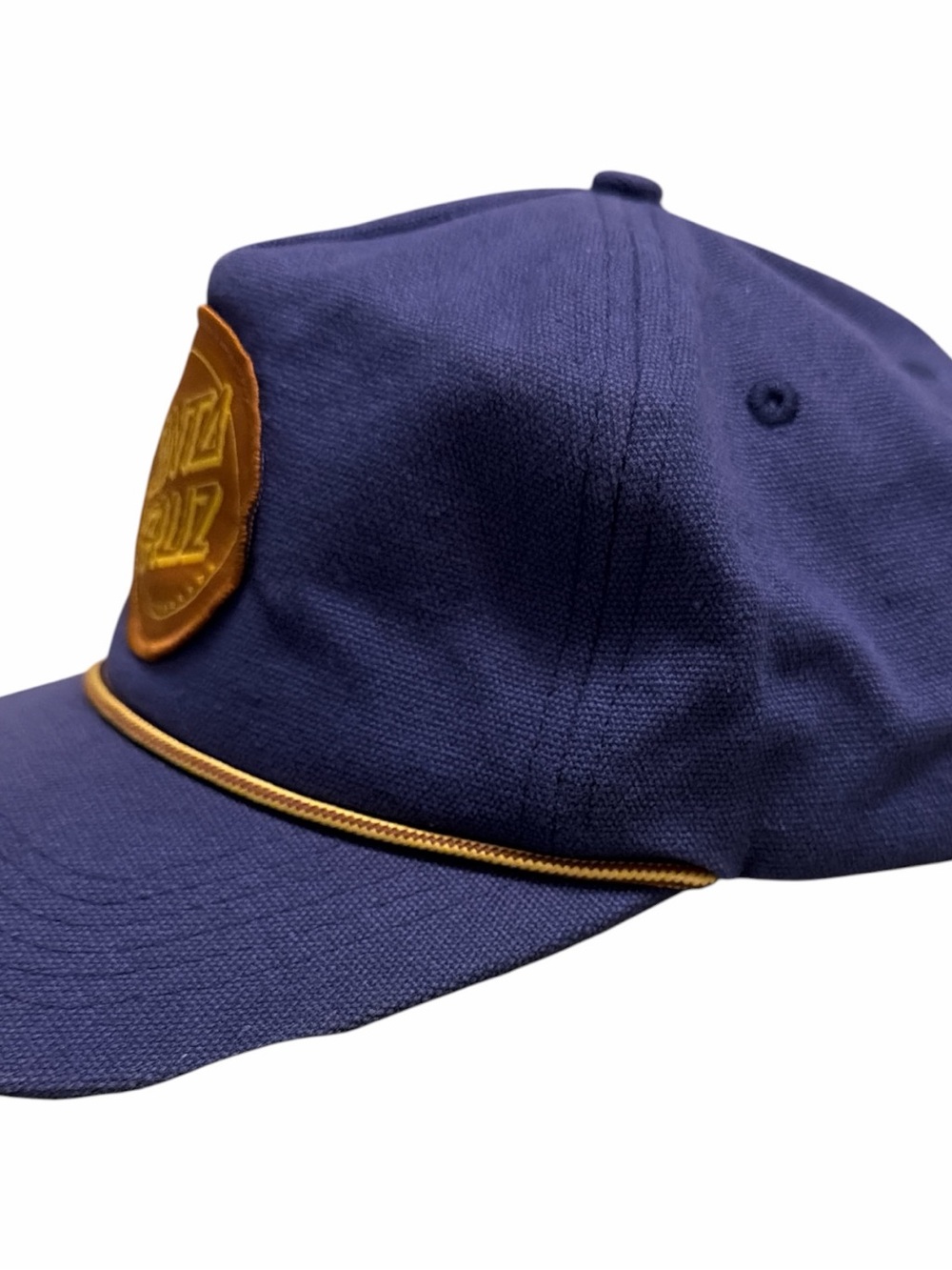 Santa Cruz Blue Snapback Baseball Cap Hat 90s Y2K skateboard style logo Patch - Picture 3 of 5